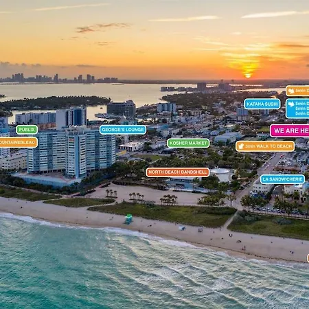 Family Pet Friendly Apartment 3 Minute Walk To Miami Beach With Free Parking Exterior photo